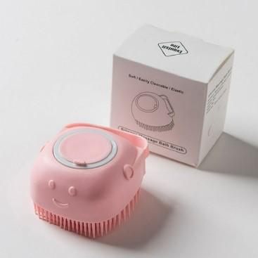 silicone pet bath massage brush